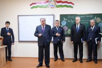 President Emomali Rahmon attended the opening of additional buildings of 3 general secondary education institutions in Rudaki district