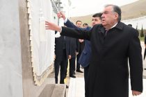 President Emomali Rahmon participated in opening of armstrong production plant in Yovon district