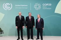 President Emomali Rahmon attends the COP29 World Leaders Climate Action Summit in Baku