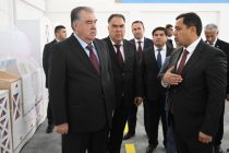 President Emomali Rahmon attended the inauguration of enterprise for production of baby accessories «Adl» in Istaravshan