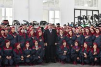 President Emomali Rahmon opens 2nd stage of workshop for the production of bicycles and toys “Adl”