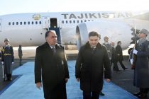 President of Tajikistan Emomali Rahmon arrives in Kazakhstan for CSTO summit