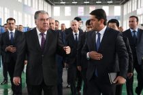 President Emomali Rahmon participated in opening of Innovative Industrial and Technological Park of Levakant city