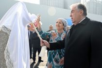 President Emomali Rahmon attended the inauguration of Nazar poultry breeding enterprise in Bobojon Ghafurov