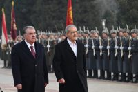 Welcoming ceremony of the President of the Islamic Republic of Iran Masoud Pezeshkian at the Palace of the Nation