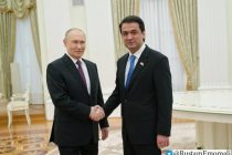 Speaker of the National Assembly Rustam Emomali Meets with Russian President Vladimir Putin
