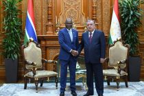 President Emomali Rahmon receives the Vice President of the Republic of Gambia Mohammed Jallow