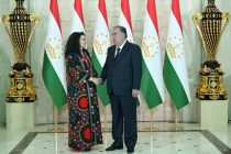 President Emomali Rahmon receives the Executive Director of the Green Climate Fund Mafalda Duarte
