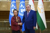President of Tajikistan Emomali Rahmon receives the UN Under-Secretary-General, Executive Secretary of ESCAP Armida Salsiah Alishahbana