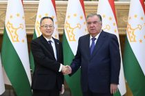 President Emomali Rahmon meeting with Vice President of the Asian Development Bank Yingming Yang