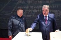 President Emomali Rahmon attend inauguration of a vehicle assembly plant in Danghara district