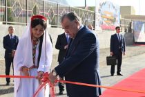 President Emomali Rahmon attended opening of new road connecting Dushanbe-Kulma highway in Vanj