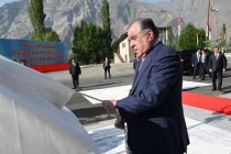 President Emomali Rahmon attends unveiling ceremony of statue of Shoh Ismoil Somoni and the National Shrine Square in Rushon district