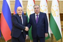 President Emomali Rahmon meets with Prime Minister of the Russian Federation Mikhail Mishustin