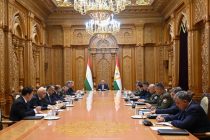 President Emomali Rahmon holds working meeting with the heads of law enforcement agencies and military structures