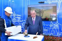 The  Head of state Emomali Rahmon attended inauguration of kindergartens and groundbreaking ceremony of solar power plant