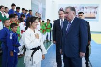 President Emomali Rahmon inaugurates sport hall in Vanj districts