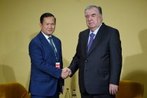 President of Tajikistan Emomali Rahmon meets with the Prime Minister of the Kingdom of Cambodia Hun Manet in France