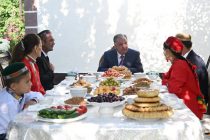 Leader of the Nation Emomali Rahmon visit to household plot of Rushon village resident Dodikhudo Dodikhudoev