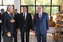 Leader of the Nation Emomali Rahmon attended opening of Ganji Rushon Dairy and Bakery Products Factory