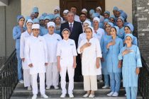 Leader of the Nation Emomali Rahmon participated in the opening ceremony of Infectious Diseases Hospital in Roshtqal’a district