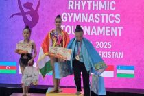 Tajik Gymnasts Win 15 Medals at International Rhythmic Gymnastics Competition