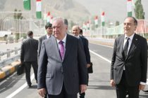 President Emomali Rahmon attended inauguration ceremony of new motor bridge over the Gund River in Khorugh