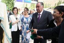 President Emomali Rahmon attended opening of GBAO trade unions Council and Cultural, Trade centers