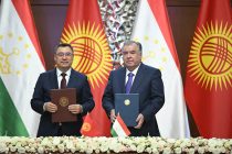 Signing ceremony of new cooperation documents between Tajikistan and Kyrgyzstan