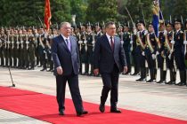Welcoming ceremony of the President of the Kyrgyz Republic Sadyr Japarov at the Palace of the Nation
