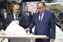 President Emomali Rahmon Commissions Modern AAC Production Enterprise in Buston