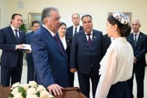 Emomali Rahmon Inaugurates Renovated Shodmon Alifov School of Arts in Buston