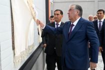 Leader of the Nation Emomali Rahmon Opens New Enterprises and Workshops of Syrdarya LLC in Khujand