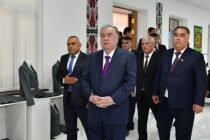 President Emomali Rahmon Opens Yosuman Sewing and Carpet Weaving Workshop in Devashtich District