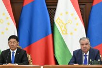 Press conference after the high-level talks between Tajikistan and Mongolia