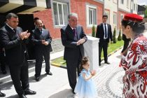 President Emomali Rahmon attended opening of a new 5-storey residential building for civil servants in Khorugh