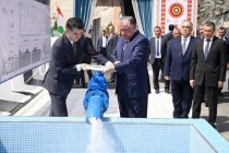 President Emomali Rahmon attended commissioning ceremony of drinking water pipeline in Rogun city