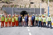 President Emomali Rahmon participated in ceremony to commission of the Rogun-Obigarm-Nurobod International Highway and its three tunnels