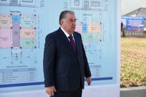 President Emomali Rahmon participated in ceremony to commission the new residential buildings in Tojikobod district
