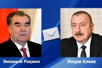 President Emomali Rahmon congratulates President Ilham Aliyev on signing historic peace declaration with Armenia