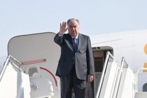 President Emomali Rahmon leaves for Turkmenistan to attend UN conference