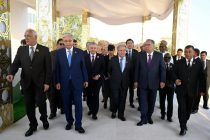 President Emomali Rahmon visits the Exhibition of Industrial, Agricultural Goods, National Cuisine and Folk Crafts of Central Asian countries and Azerbaijan