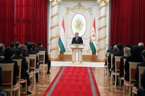 President Emomali Rahmon presented awards and honorary titles in honor of the 34th anniversary of independence of Tajikistan