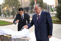 President Emomali Rahmon participates in opening of new building of the Committee for Environmental Protection