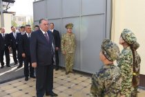 President Emomali Rahmon participated in ceremony for commissioning of the department of State Committee for National Security in Baljuvon district