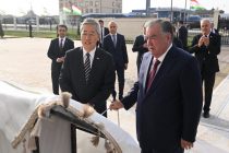 President Emomali Rahmon participated in ceremony to commission the building of Secondary Educational Institution in Vahdat