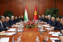 Fayzali Idizoda Meets with Chairman of the Jogorku Kenesh of the Kyrgyz Republic Nurlanbek Turgunbek uulu