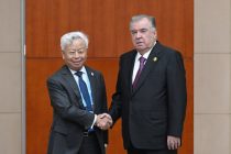 President of Tajikistan Emomali Rahmon meets with President of the Asian Infrastructure Investment Bank Jin Liqun