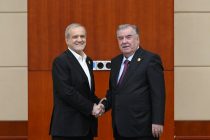Emomali Rahmon, Masoud Pezeshkian vow to step up economic and energy cooperation between Tajikistan and Iran