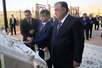 The Head of State Emomali Rahmon participates in inauguration of Presidential School in Temurmalik district